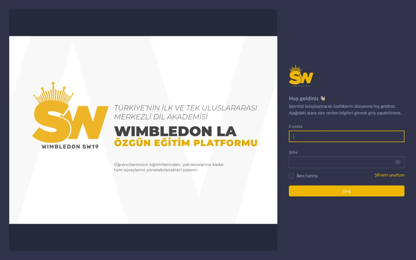 Wimbledon SW19 education platform